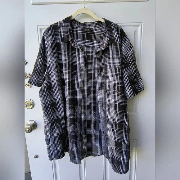 Oakley Big Men's Plaid Grunge Button Up Shirt, Size XXL - Picture 4 of 7